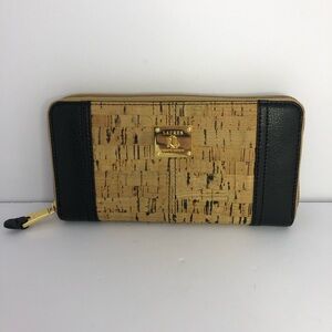 Lauren Ralph Lauren Black and Tan Wallet